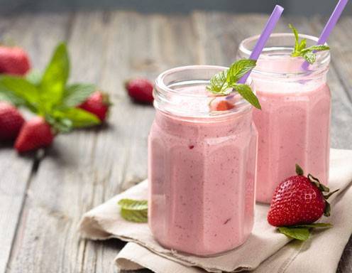 Spritziger Erdbeershake Rezept