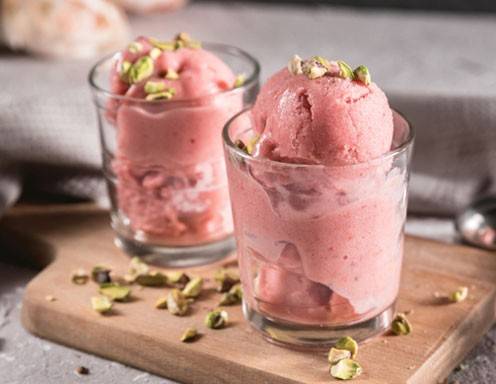 Cremiges Erdbeersorbet Rezept