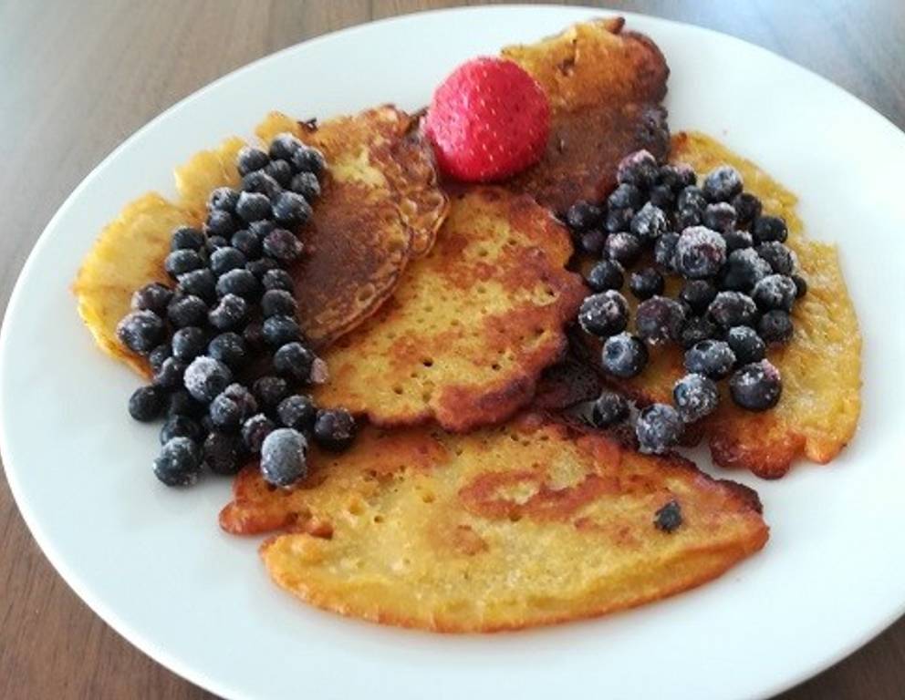 Kichererbsenmehl-Pancakes Kichererbsenmehl-Pancakes