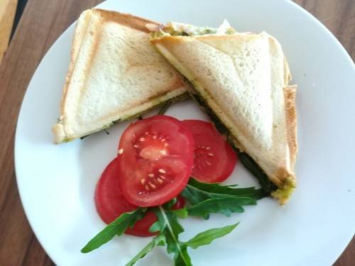 Toast mit Rucola