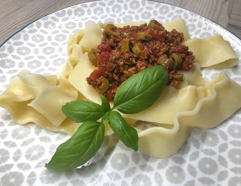 Lasagnotte mit Bolognese Sauce