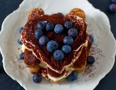 Heidelbeer-Topfen-Tiramisu Rezept