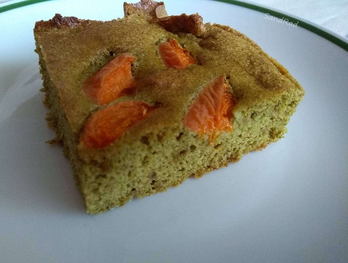 Kürbiskernmehl Kuchen mit Marillen