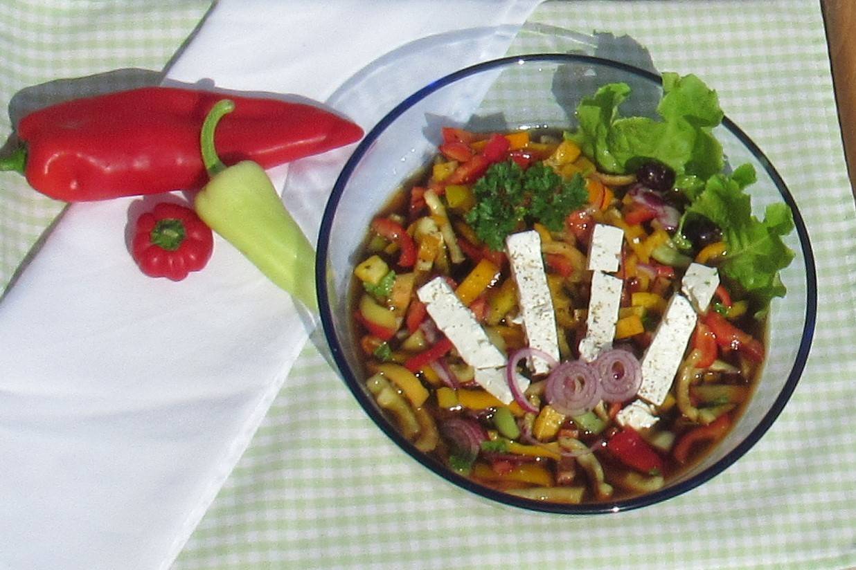 Paprikasalat Rezept - ichkoche.de Paprikasalat Rezept - ichkoche.de