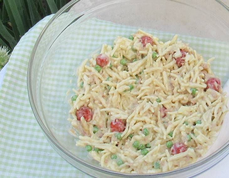 Nudelsalat mit Thunfisch-Mayonnaise