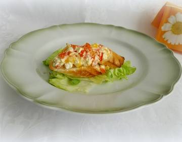 Bruschetta mit Feta und Paprika Bruschetta mit Feta und Paprika