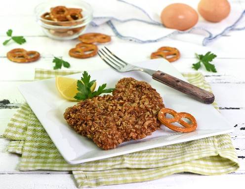 Wiener Schnitzel in Brezel-Panier