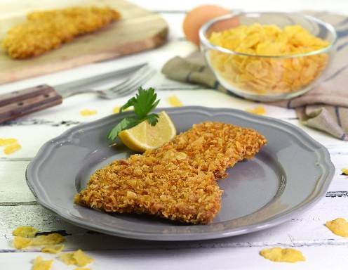 Wiener Schnitzel mit Cornflakes-Kruste