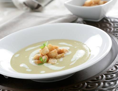 Kalte Vichyssoise - Lauchsuppe