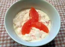 Topfencreme mit Pink Grapefruit