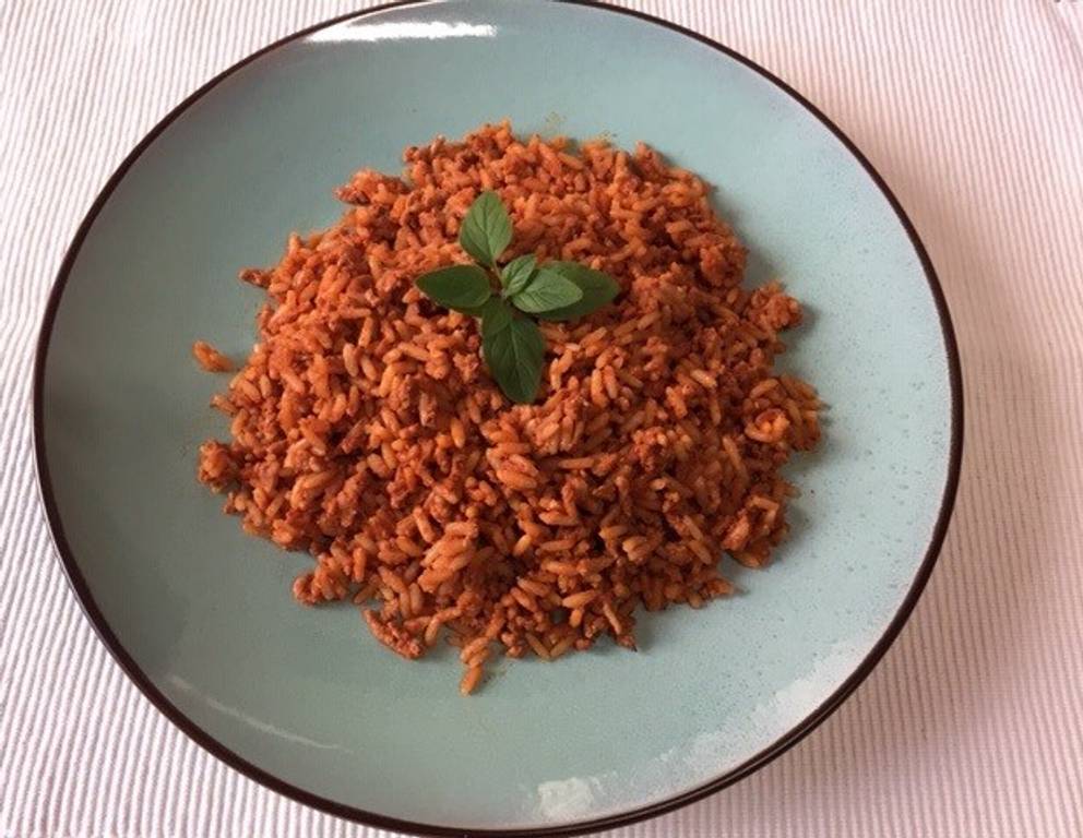 Tomatenreis mit Faschiertem Tomatenreis mit Faschiertem