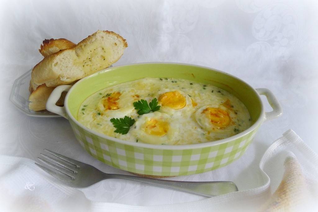 Eierspeis aus dem Ofen