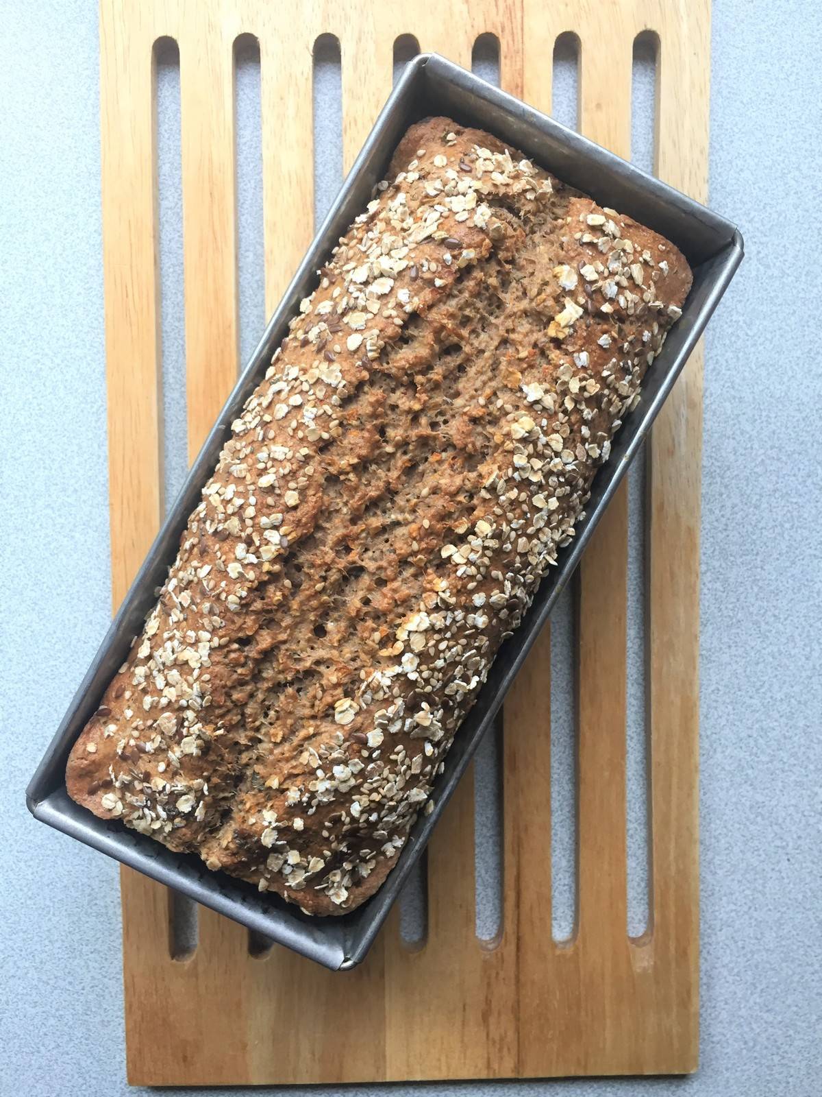 Mein selbstgebackenes Lieblingsbrot nach eigenem Rezept.