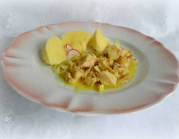 Hühnerfilets in Knoblauch-Weißweinsauce
