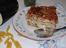 Zucchini-Lasagne mit Penne