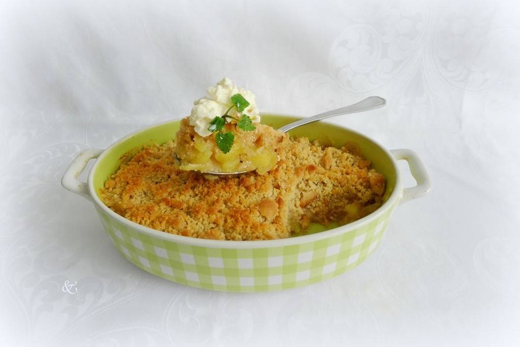 Apfelcrumble Rezept - ichkoche.de