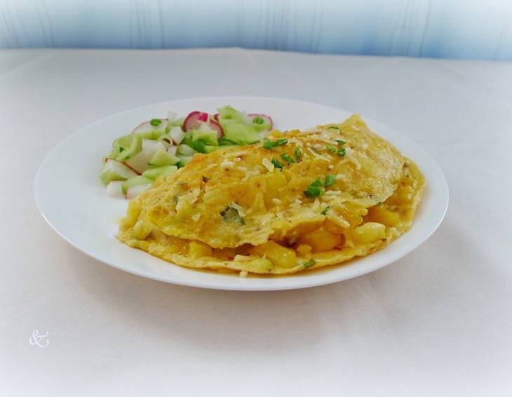 Erdäpfelomelette Erdäpfelomelette