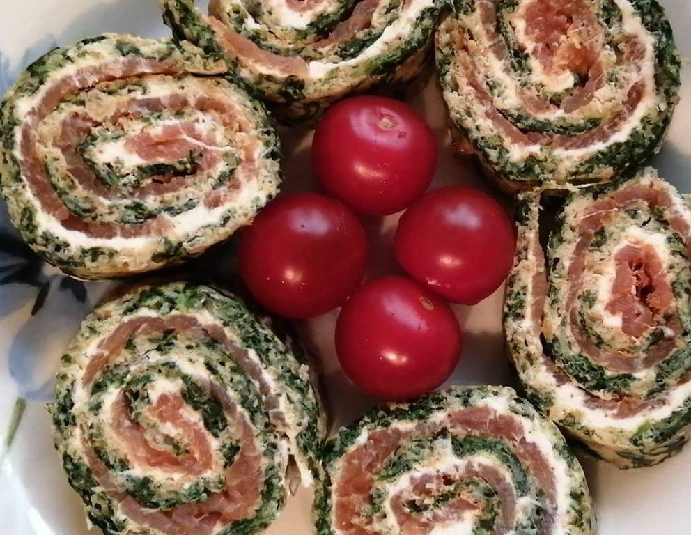 Spinat-Lachs-Rolle Spinat-Lachs-Rolle
