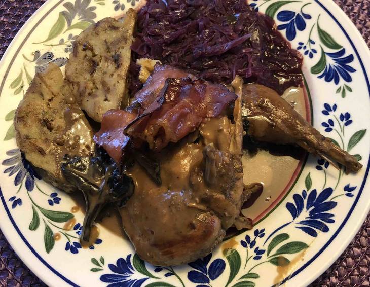 Fasan in Rotweinsauce mit Rotkraut Fasan in Rotweinsauce mit Rotkraut