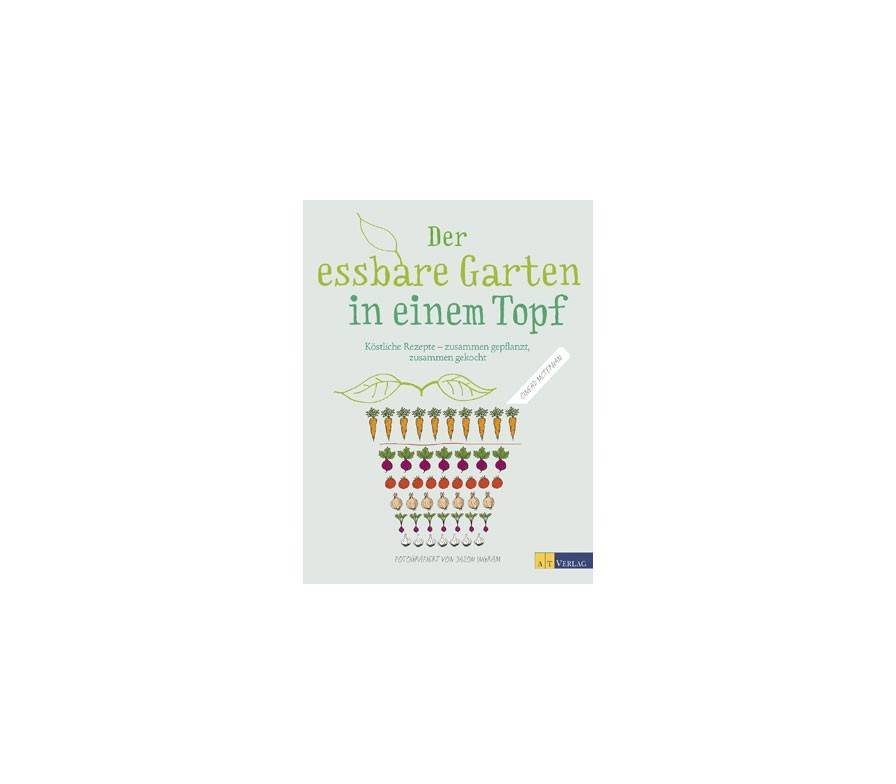 Der essbare Garten in einem Topf