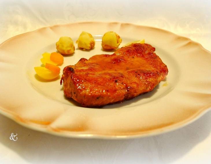 Nackensteaks mit Honigglasur Nackensteaks mit Honigglasur