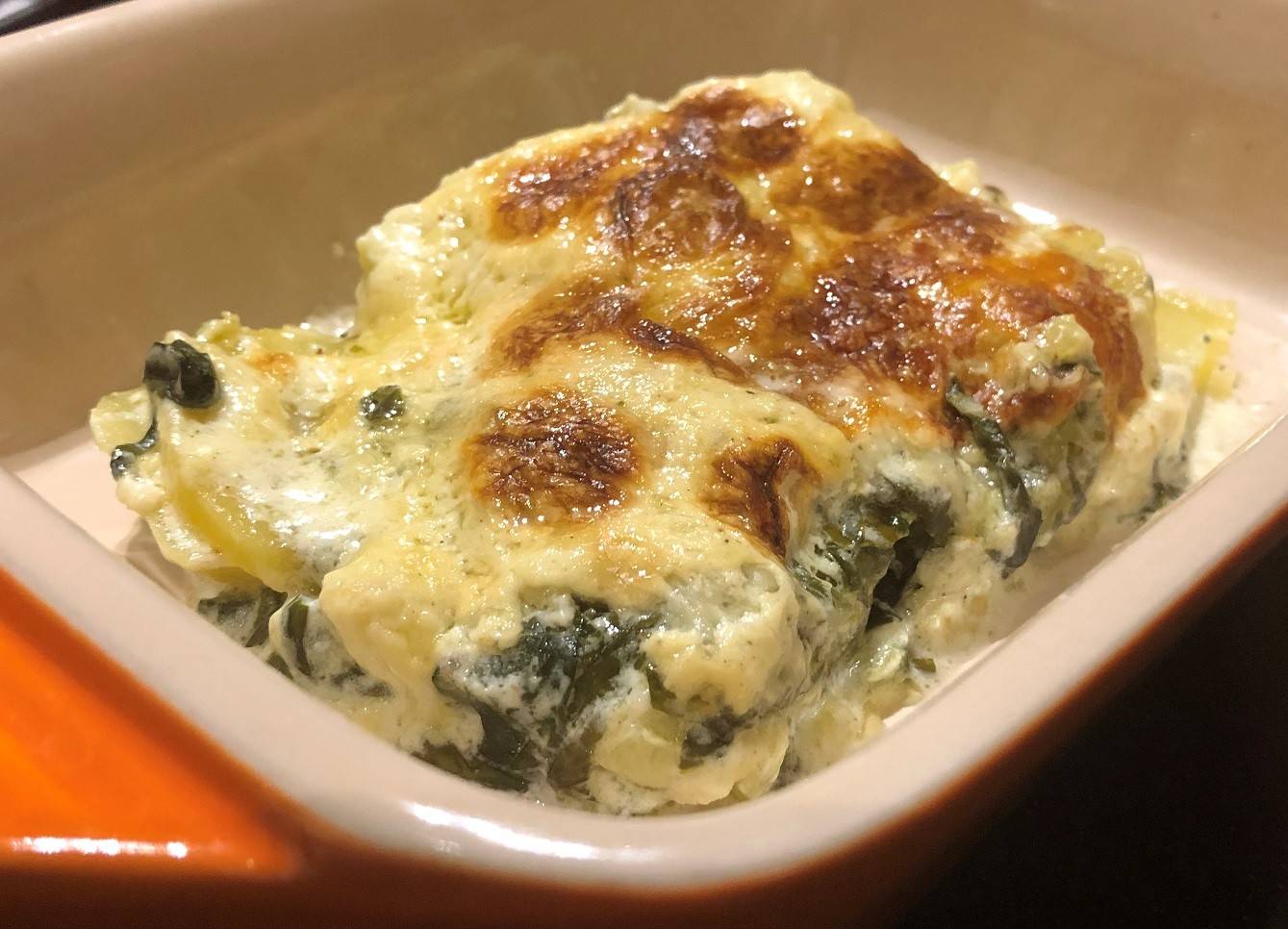 Bärlauch-Erdäpfelgratin