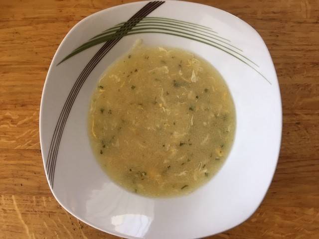 Grießsuppe legiert