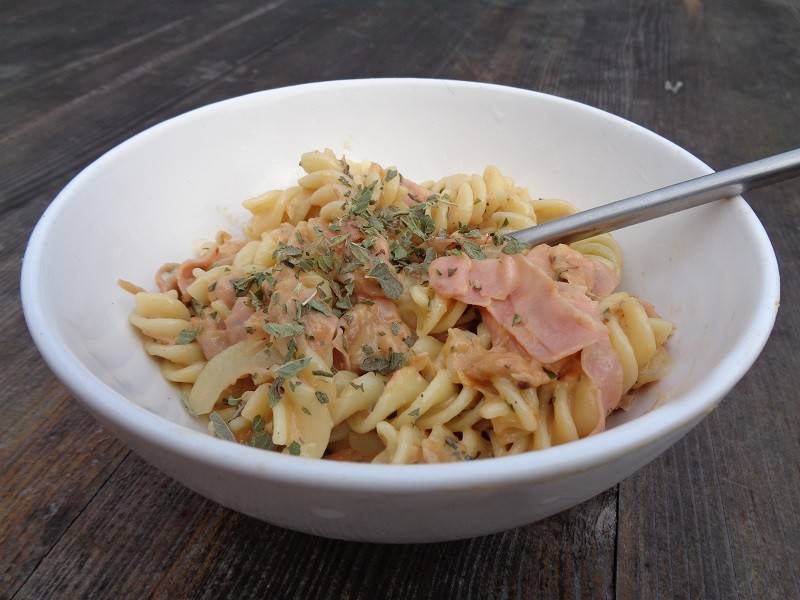 Fusilli mit Restl Carbonara Rezept - ichkoche.ch