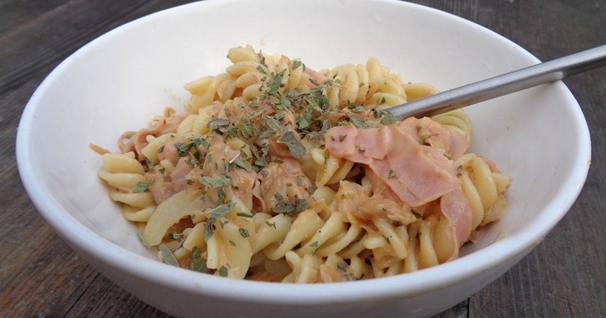 Restl Fusilli mit Restl Carbonara Rezept - ichkoche.ch