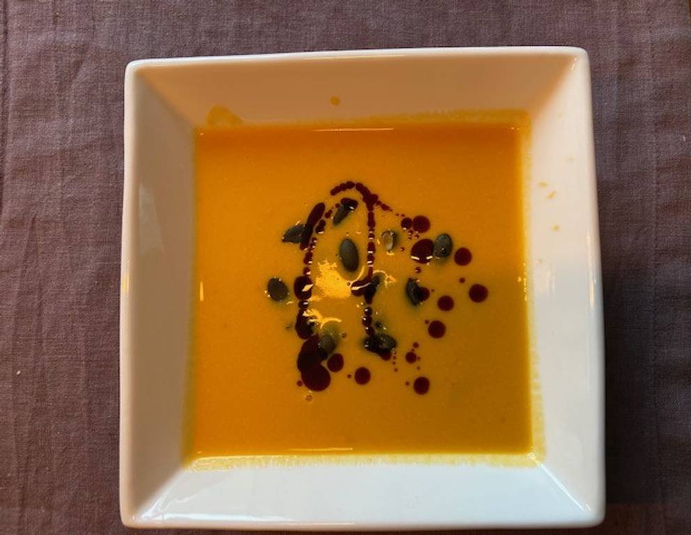 Kürbissuppe mit Curry Kürbissuppe mit Curry