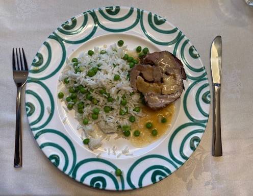 Gefüllter Braten mit Risibisi