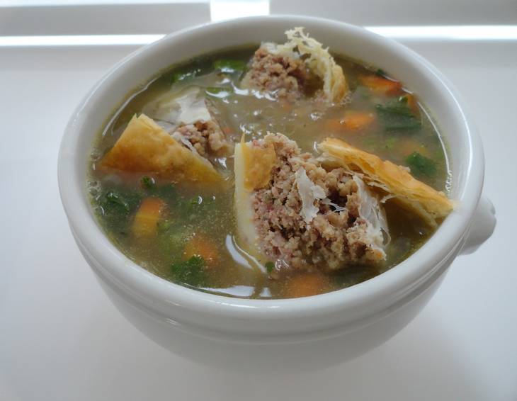 Suppe mit Lungenstrudel Suppe mit Lungenstrudel