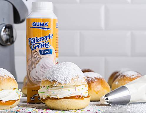 Ofenkrapfen mit Vanillecreme Rezept