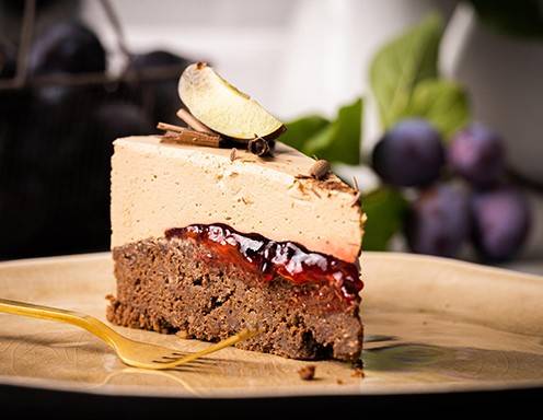 Nougat-Zwetschken-Torte Rezept