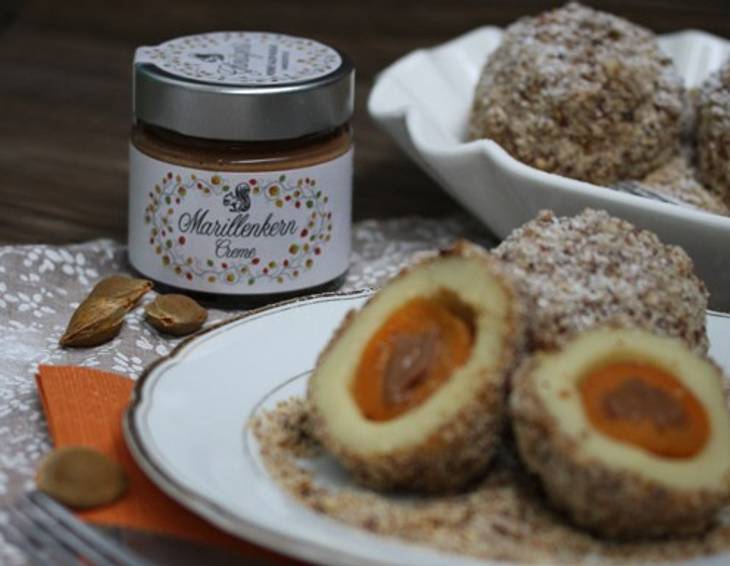 Marillenknödel mit Cremekern Marillenknödel mit Cremekern