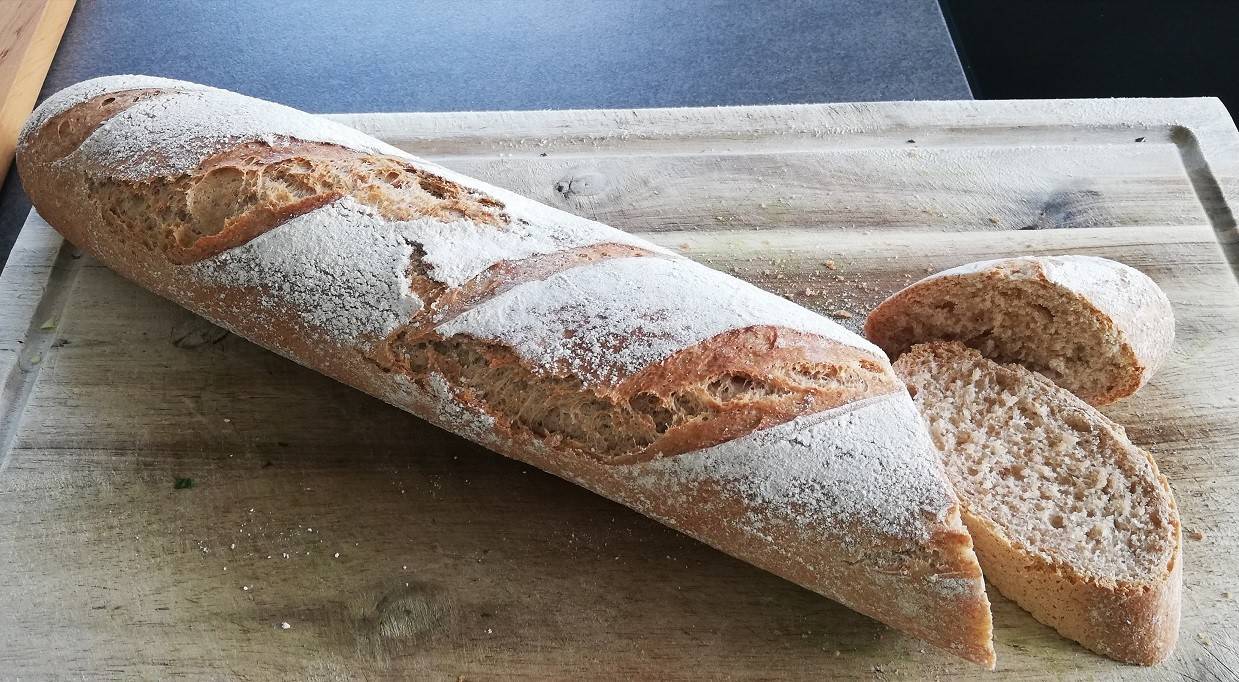 Vollkorn Baguette Rezept - ichkoche.ch
