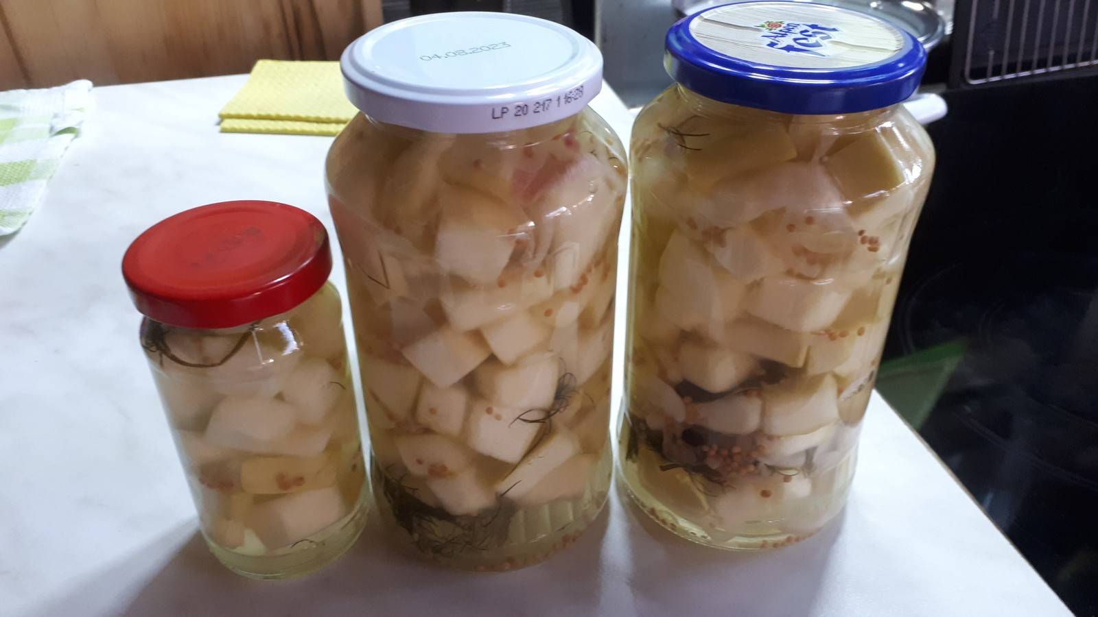 Senfkürbis eingelegt