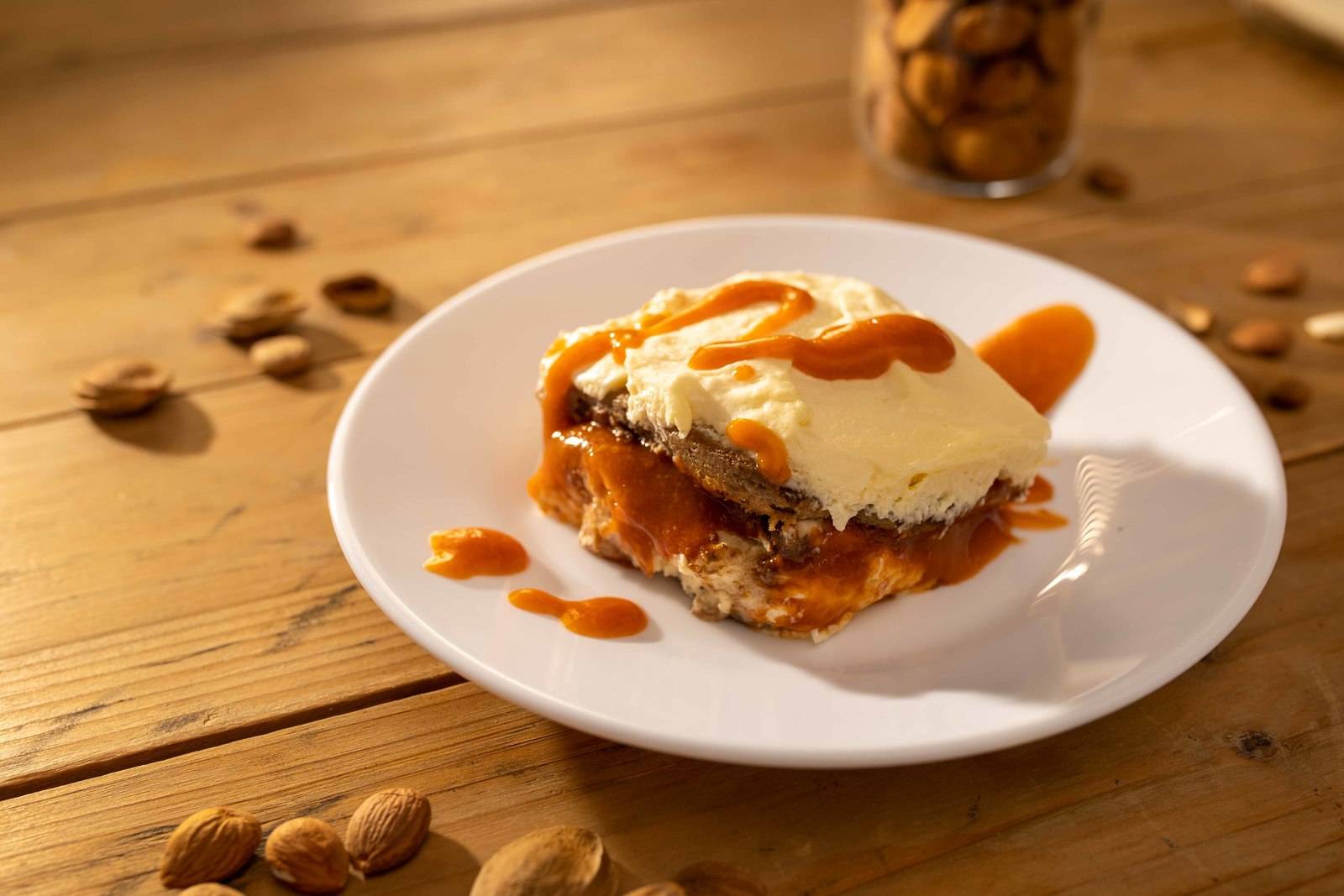 Marillen-Tiramisu mit Marillenkernöl Rezept - ichkoche.ch Marillen-Tiramisu mit Marillenkernöl Rezept - ichkoche.ch