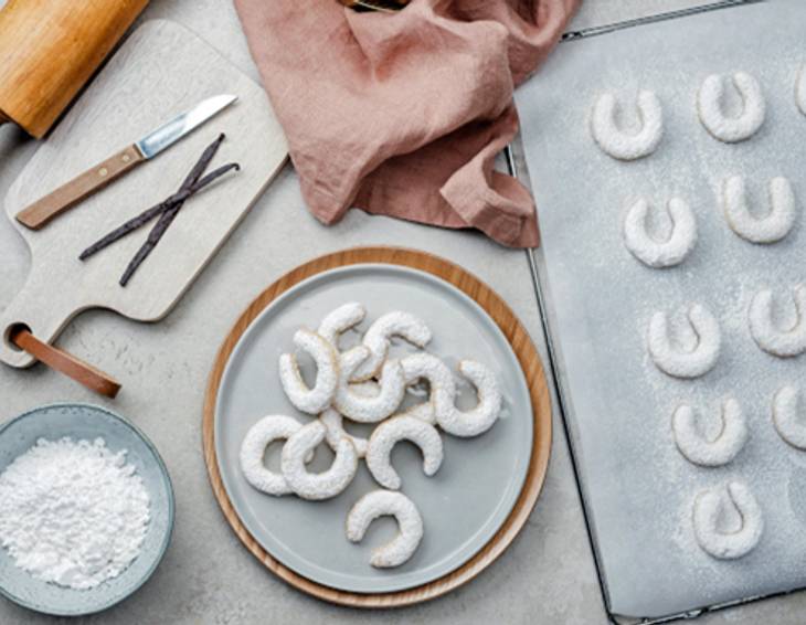 Vanillekipferl mit Bourbon Vanille Vanillekipferl mit Bourbon Vanille