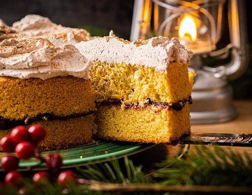 Weihnachtliche Nusstorte Rezept
