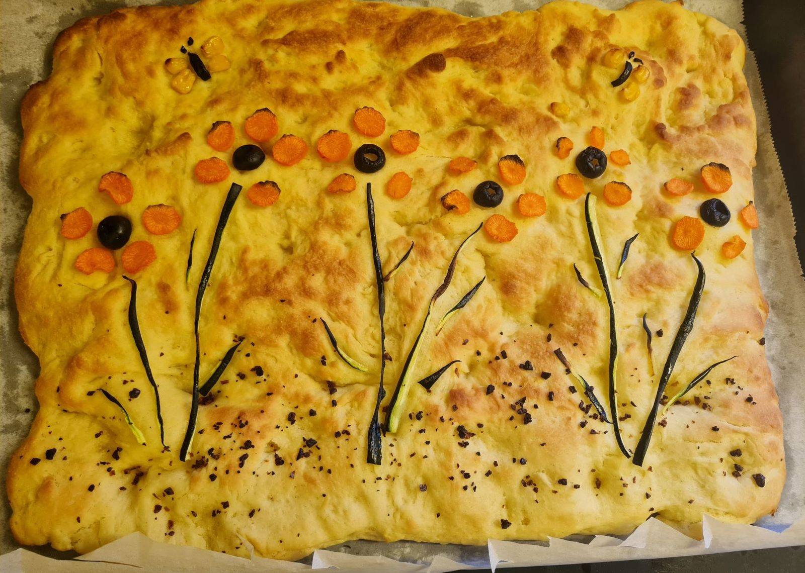 Focaccia mit Gemüse