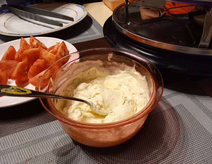 Knoblauchsauce für Fondue