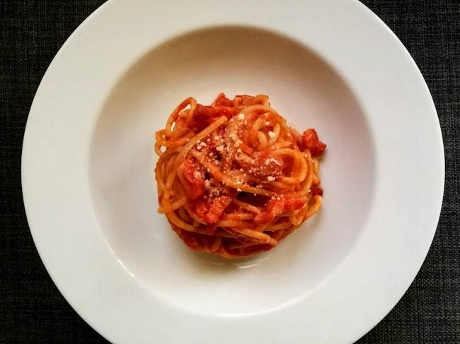 Bucatini all'amatriciana