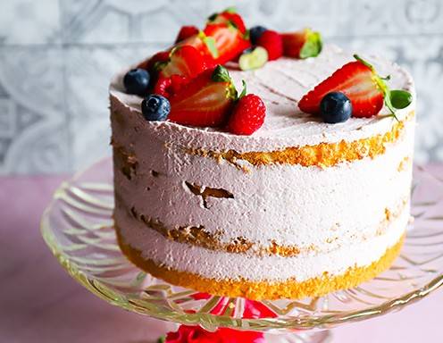 Semi-naked Muttertags Torte Rezept