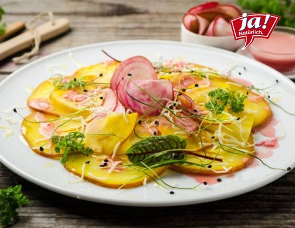 Zweierlei Rüben mit Kümmel-Vinaigrette Zweierlei Rüben mit Kümmel-Vinaigrette