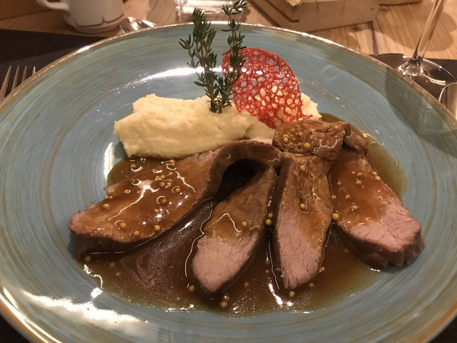 Roastbeef mit Pfeffersauce