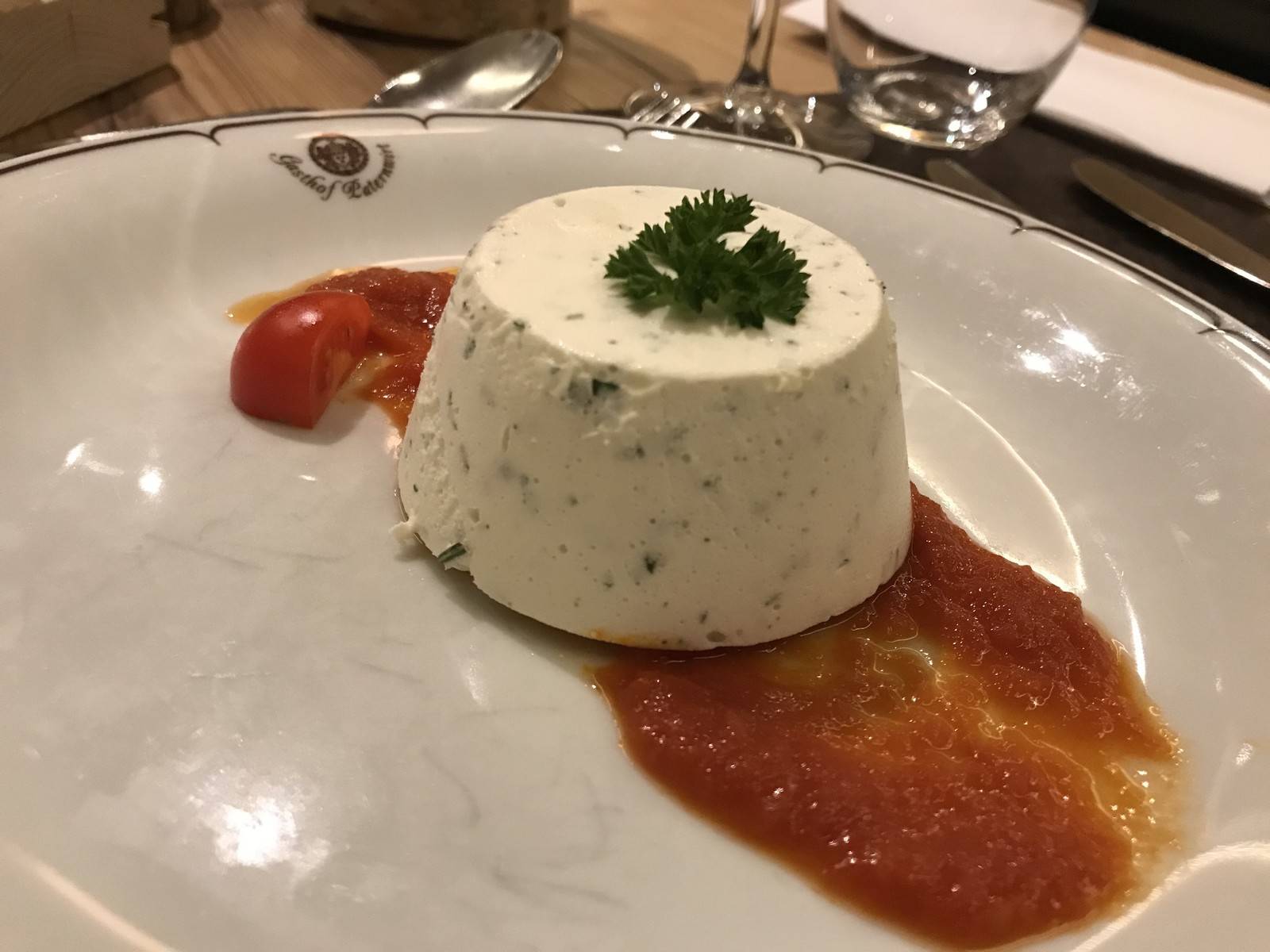 Küchenkräuter Panna Cotta