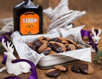 Strohkoladen Taler mit Rum Strohkoladen Taler mit Rum