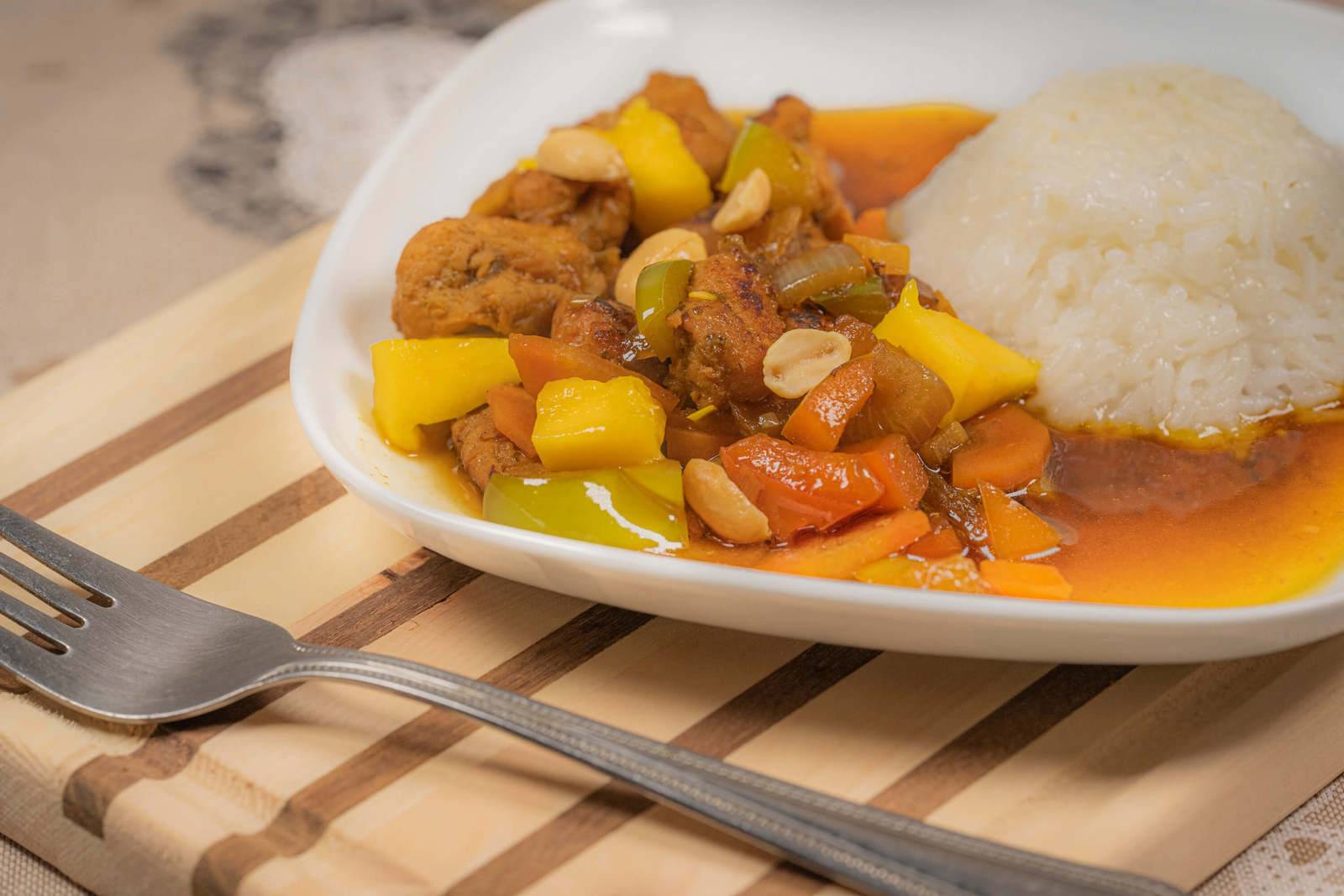 Currygeschnetzeltes mit Mango