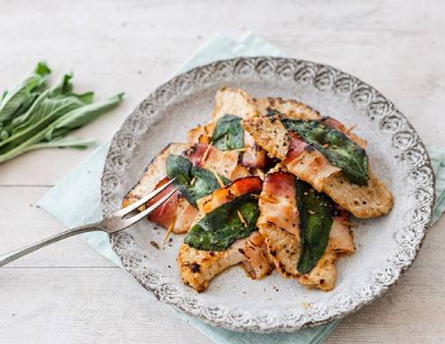 Saltimbocca mit Mostspeck und Salbei Rezept - ichkoche.at Saltimbocca mit Mostspeck und Salbei Rezept - ichkoche.at